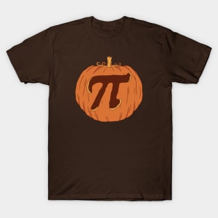 Retro Funny Pumpkin Pi Illustration // Pumpkin Pie // Pi Symbol T-Shirt